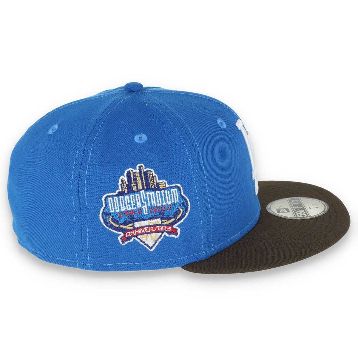 New Era Los Angeles Dodgers 40th Anniversary Side Patch 59FIFTY Fitted Mystic Blue/Brown product image 6, provided for