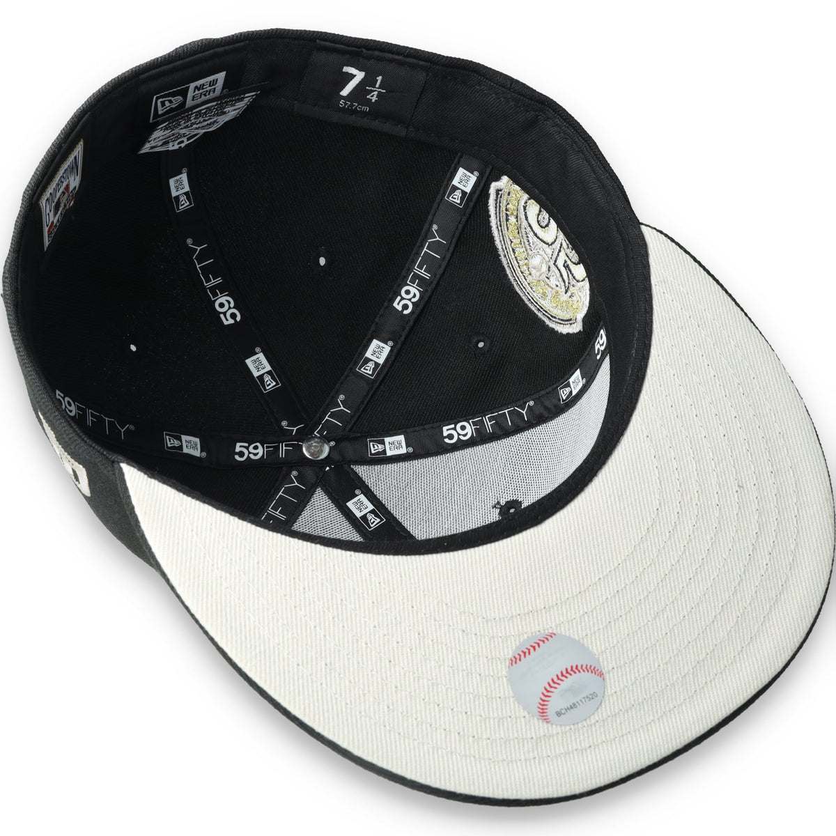 NEW ERA SAN FRANCISCO GIANTS 25th Anniversary 59FIFTY FITTED HAT-BLACK product image 7, provided for visual reference and