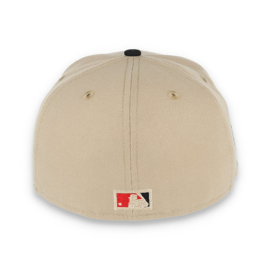 New Era Los Angeles Angels 50th Anniversary Patch 59FIFTY Fitted Khaki Hat product image 5, provided for visual reference