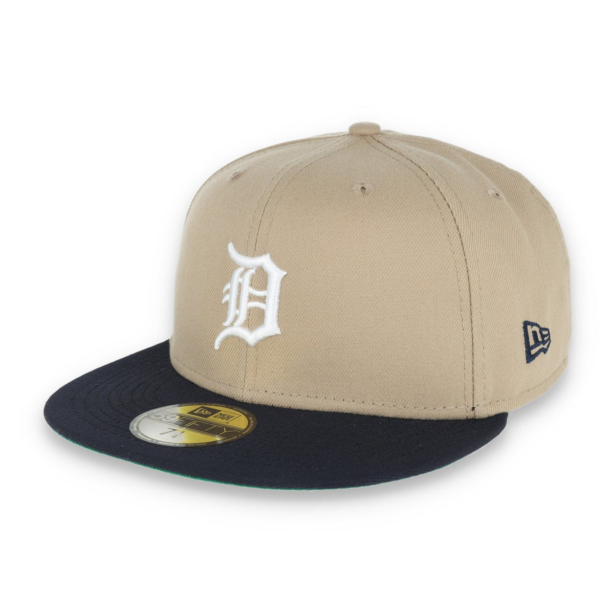 New Era Detroit Tigers 2005 All Star Game Patch 59FIFTY Fitted Hat-Khaki product image 3, provided for visual reference and