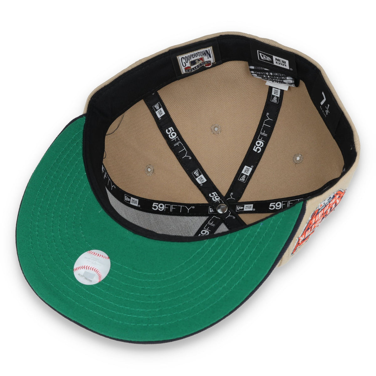 New Era Detroit Tigers 2005 All Star Game Patch 59FIFTY Fitted Hat-Khaki product image 7, provided for visual reference and
