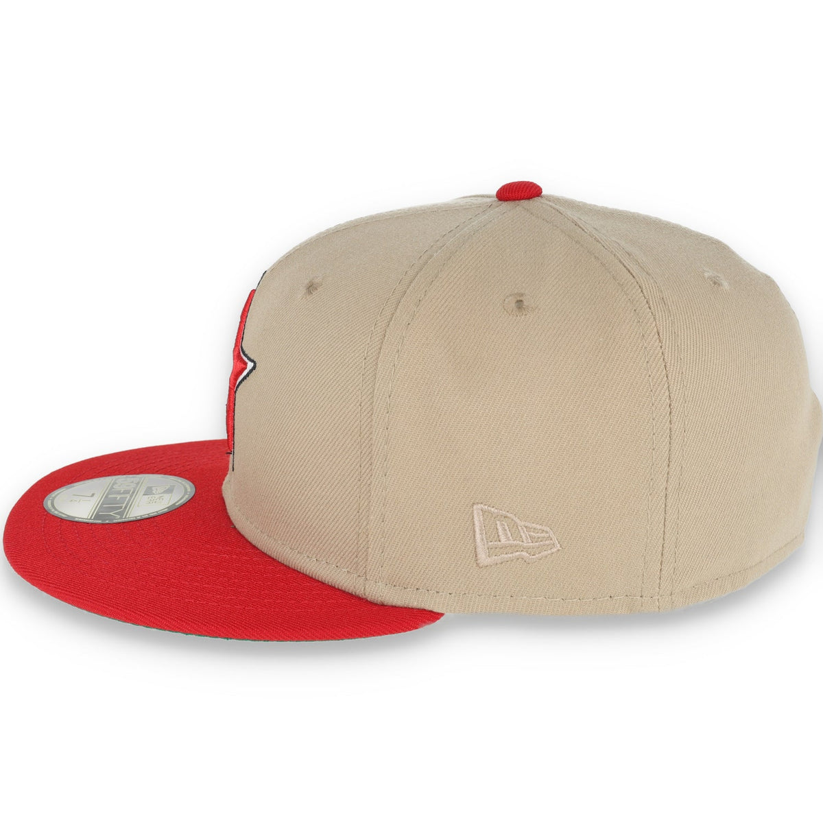 New Era Houston Astros 50th Anniversary Patch 59FIFTY Fitted Khaki Hat product image 4, provided for visual reference and
