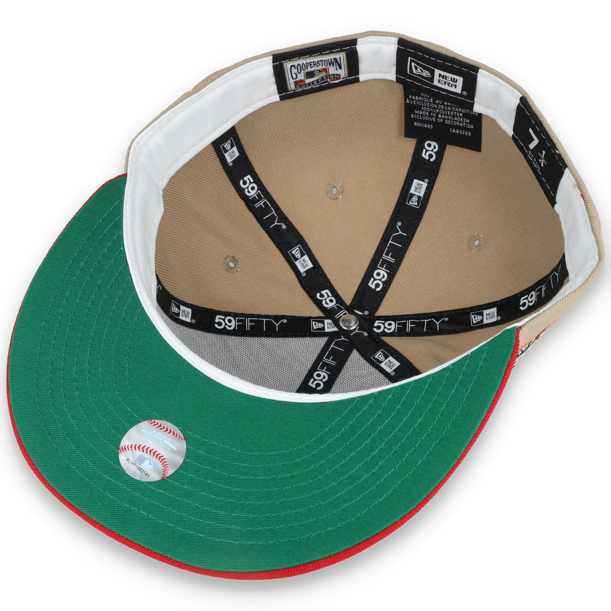 New Era Houston Astros 50th Anniversary Patch 59FIFTY Fitted Khaki Hat product image 7, provided for visual reference and