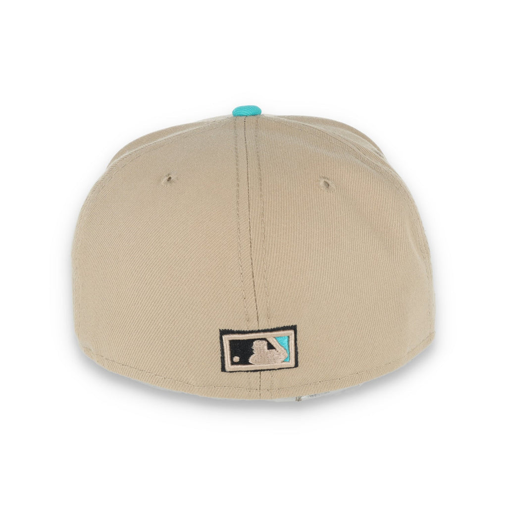 New Era Miami Marlins 1993 Inaugural Patch 59FIFTY Fitted Khaki Hat product image 5, provided for visual reference and