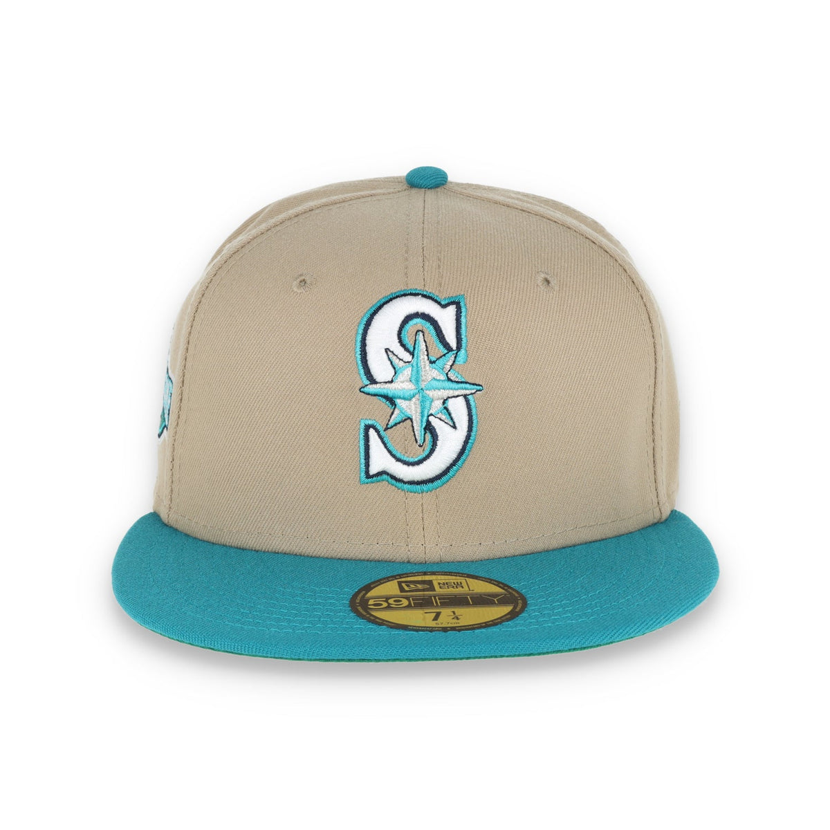 New Era Seattle Mariners 2001 All Star Game Patch 59FIFTY Fitted Khaki Hat product image 2, provided for visual reference