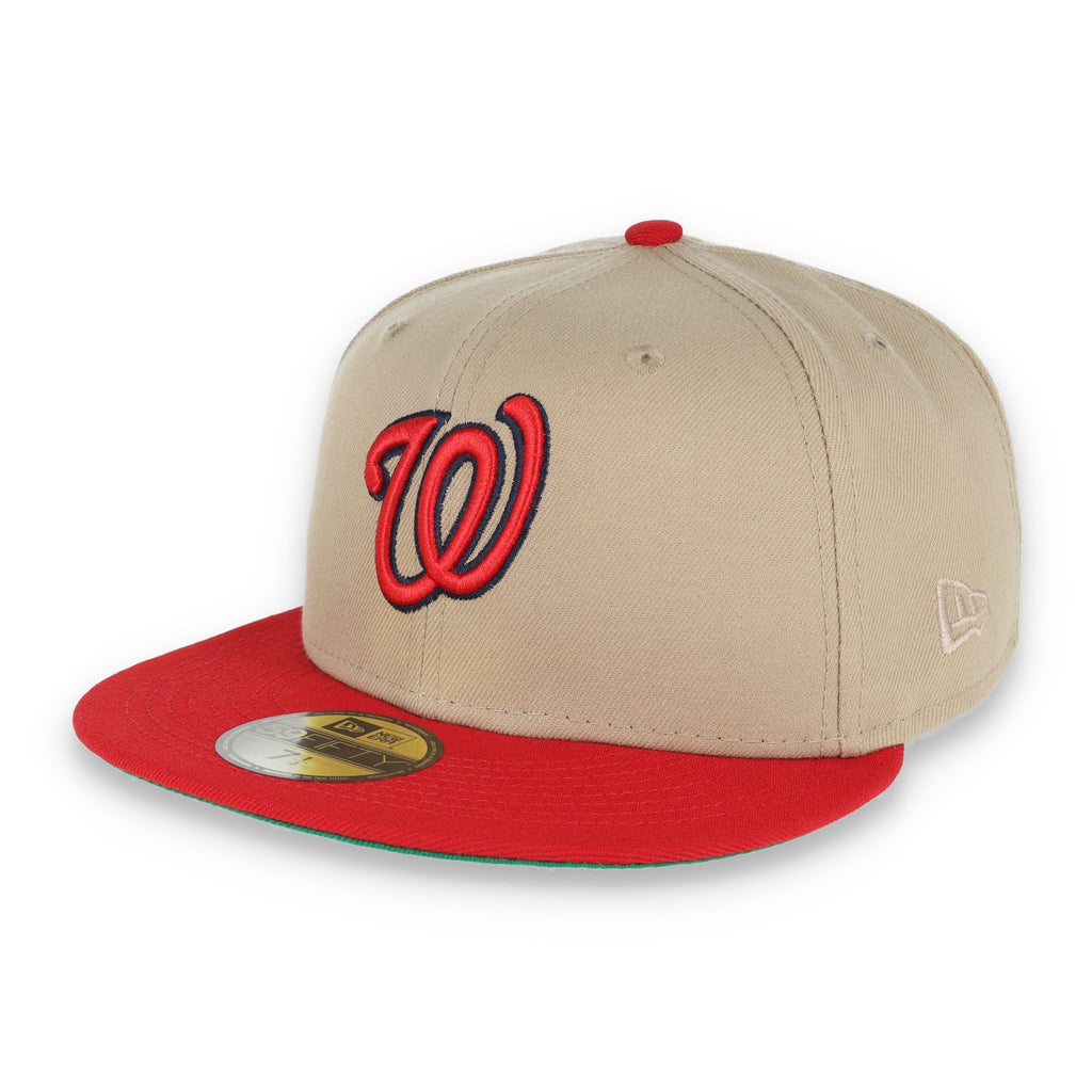 New Era Washington Nationals 2008 Inaugural Season Patch 59FIFTY Fitted Khaki Hat product image 3, provided for visual