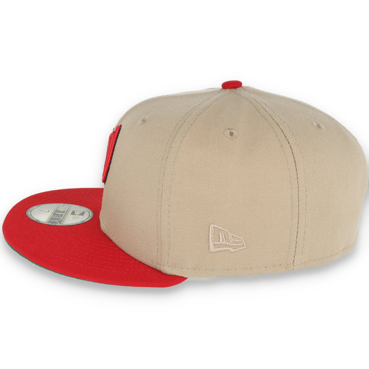New Era Washington Nationals 2008 Inaugural Season Patch 59FIFTY Fitted Khaki Hat product image 4, provided for visual