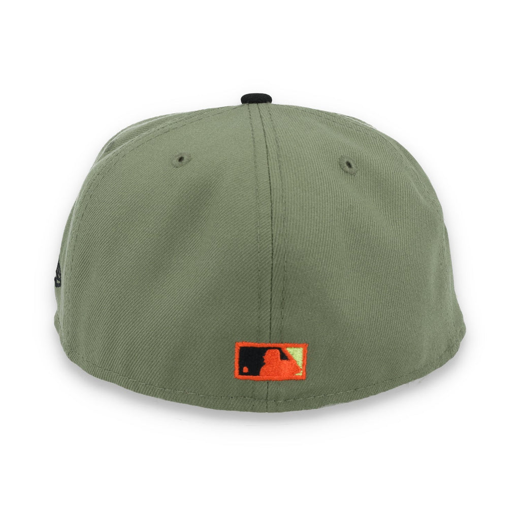 New Era San Francisco Giants 50th Anniversary Side Patch 59FIFTY Fitted Hat- Olive Green product image 5, provided for