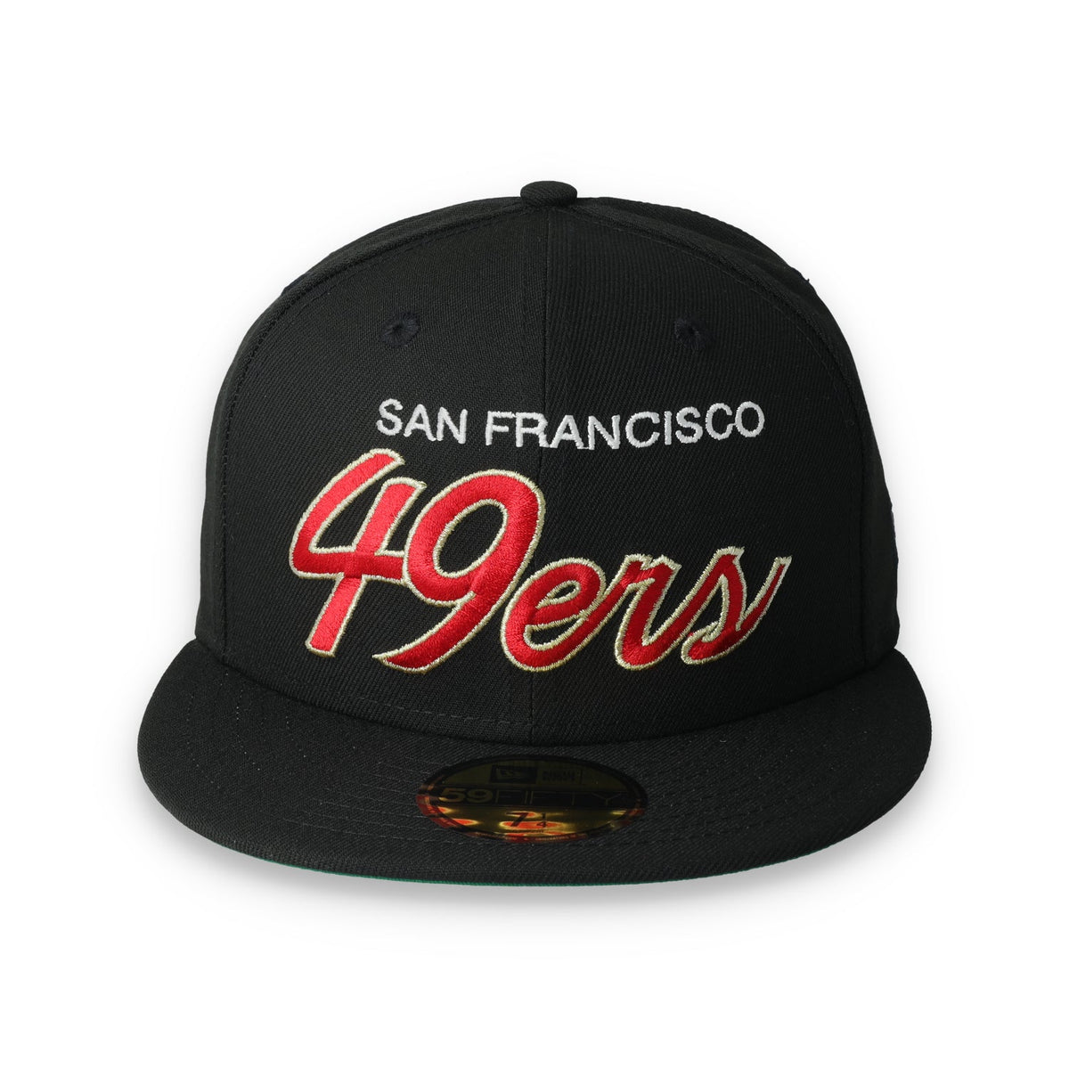 Exclusive San Francisco 49ers Official 59FIFTY Fitted HAT-BLACK product image 2, provided for visual reference and product