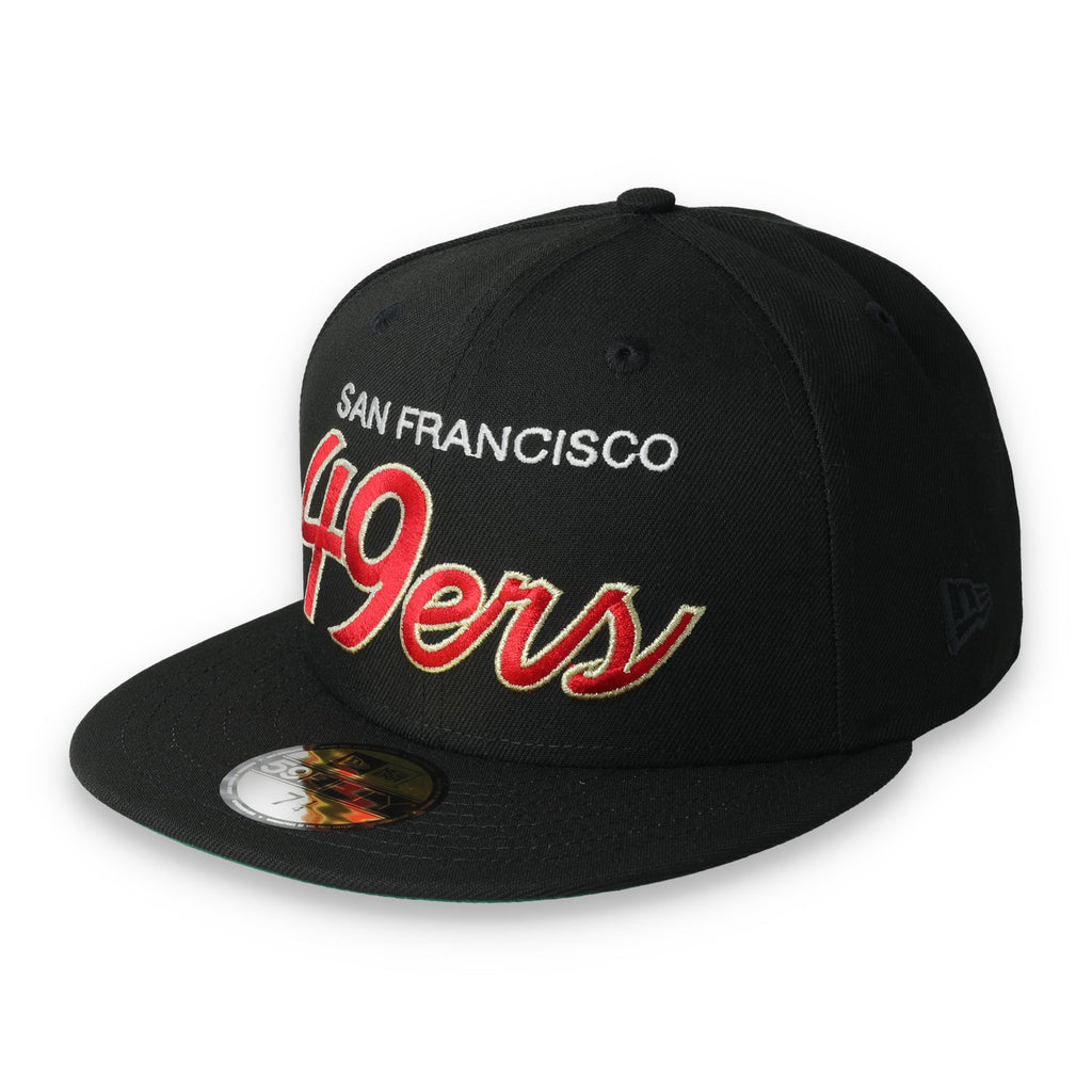 Exclusive San Francisco 49ers Official 59FIFTY Fitted HAT-BLACK product image 3, provided for visual reference and product