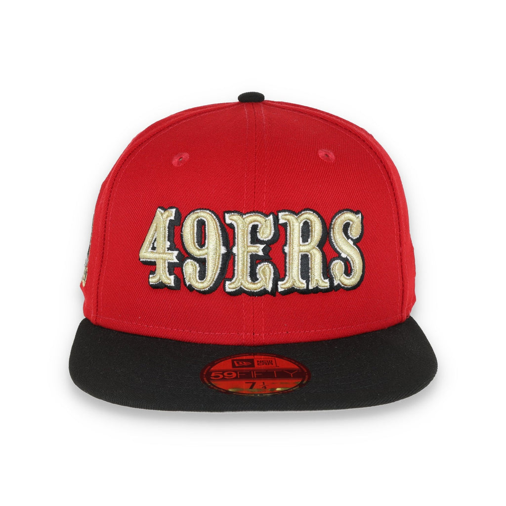 Exclusive San Francisco 49ers Official 59FIFTY Fitted, 60th Anniversary, Scarlet/black product image 2, provided for visual