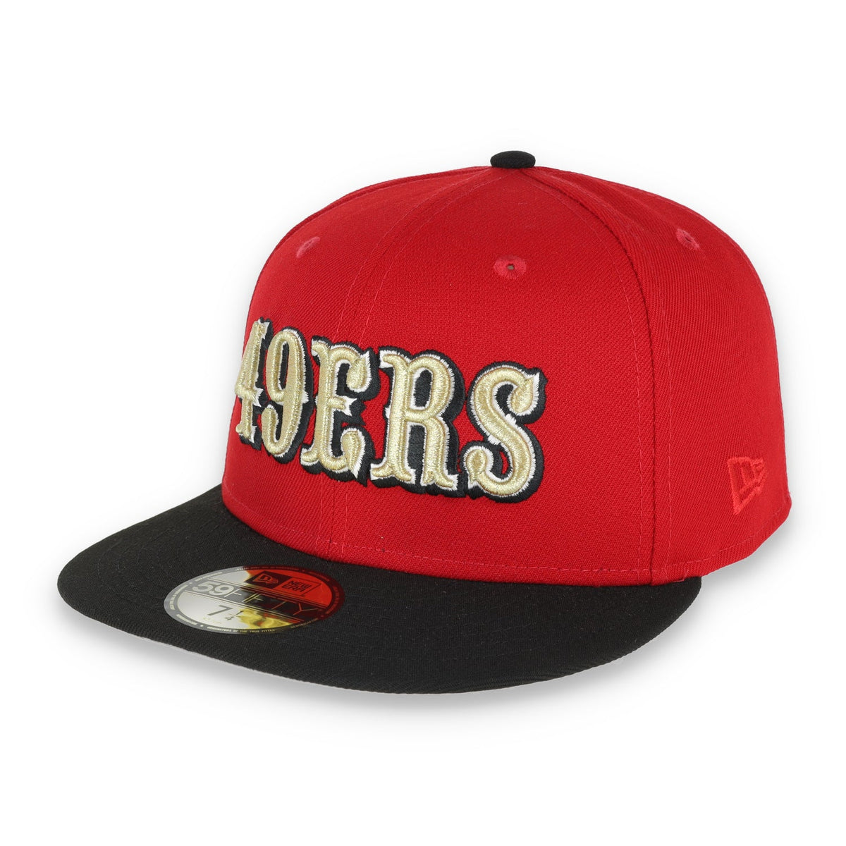 Exclusive San Francisco 49ers Official 59FIFTY Fitted, 60th Anniversary, Scarlet/black product image 3, provided for visual