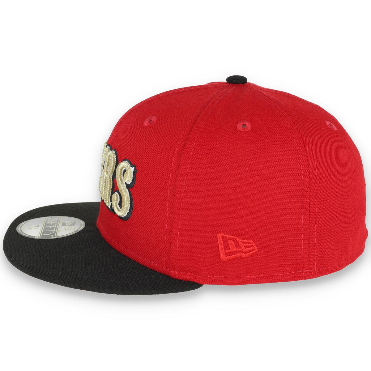 Exclusive San Francisco 49ers Official 59FIFTY Fitted, 60th Anniversary, Scarlet/black product image 4, provided for visual