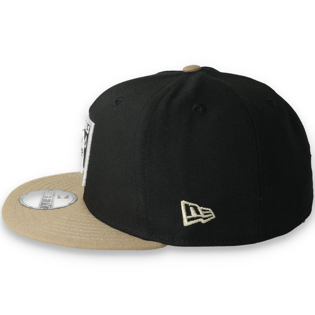 New Era Las Vegas Raiders Retro 98 Draft 2-Tone 59FIFTY Fitted Hat-Khaki/Black product image 4, provided for visual
