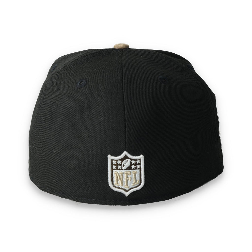 New Era Las Vegas Raiders Retro 98 Draft 2-Tone 59FIFTY Fitted Hat-Khaki/Black product image 5, provided for visual