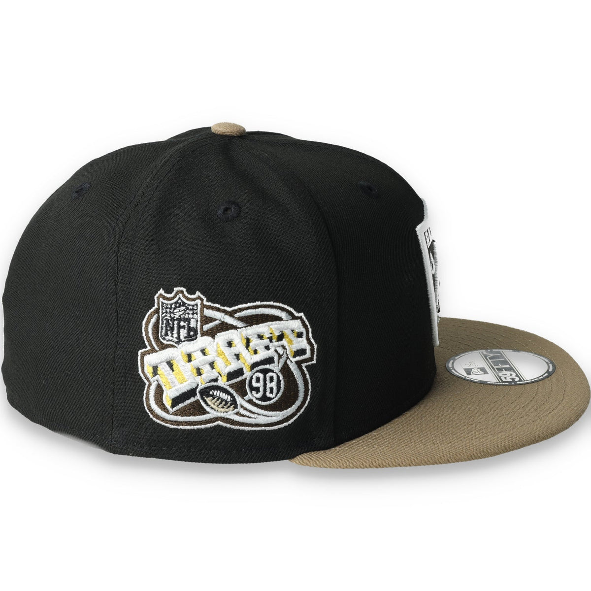 New Era Las Vegas Raiders Retro 98 Draft 2-Tone 59FIFTY Fitted Hat-Khaki/Black product image 6, provided for visual