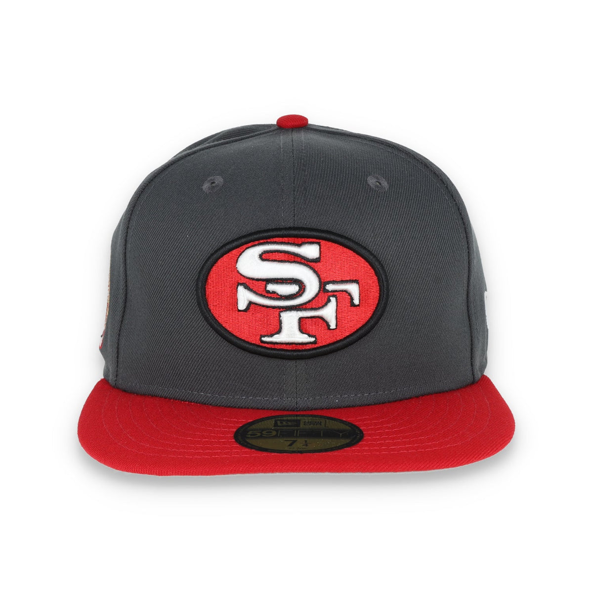 Exclusive San Francisco 49ers Official 59FIFTY Fitted, 40th Anniversary Side Patch -Dark Grey product image 2, provided for