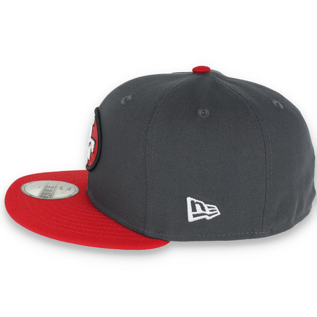 Exclusive San Francisco 49ers Official 59FIFTY Fitted, 40th Anniversary Side Patch -Dark Grey product image 4, provided for