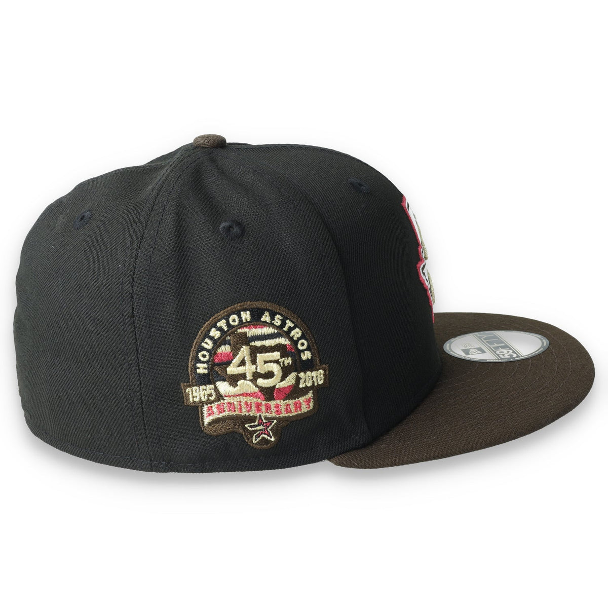 New Era Houston Astros 45th Anniversary Side Patch 59fifty Fitted Cap-Black product image 6, provided for visual reference