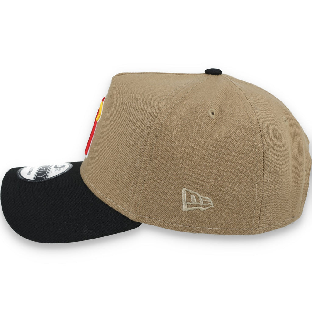 New Era Los Angeles 1989 Angels All Star Side Patch A Frame 9FORTY Adjustable Hat-Khaki product image 4, provided for visual