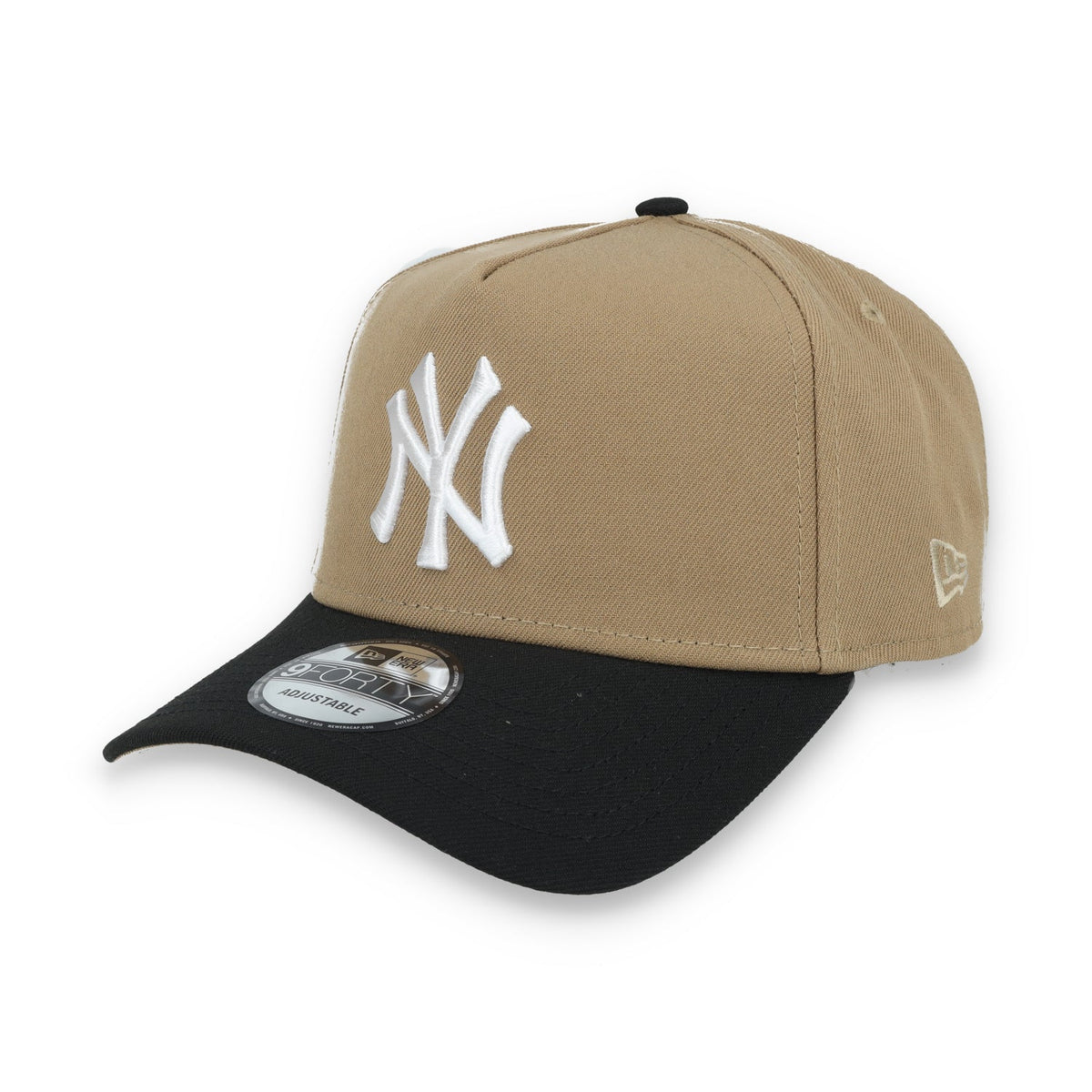 New Era New York Yankees 1996 World Series Side Patch A Frame 9FORTY Adjustable Hat-Khaki product image 3, provided for