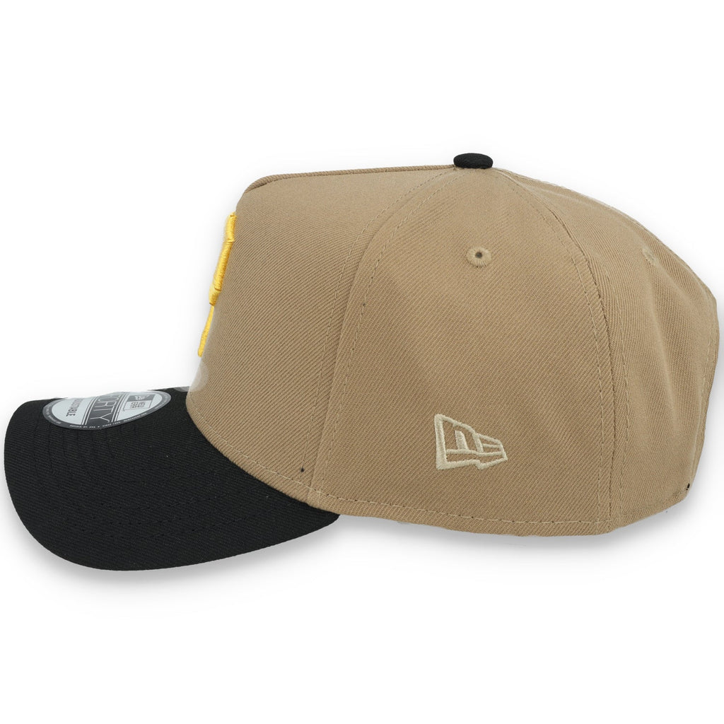 New Era Pittsburg Pirates 1980 World Series Side Patch A Frame 9FORTY Adjustable Hat-Khaki product image 4, provided for