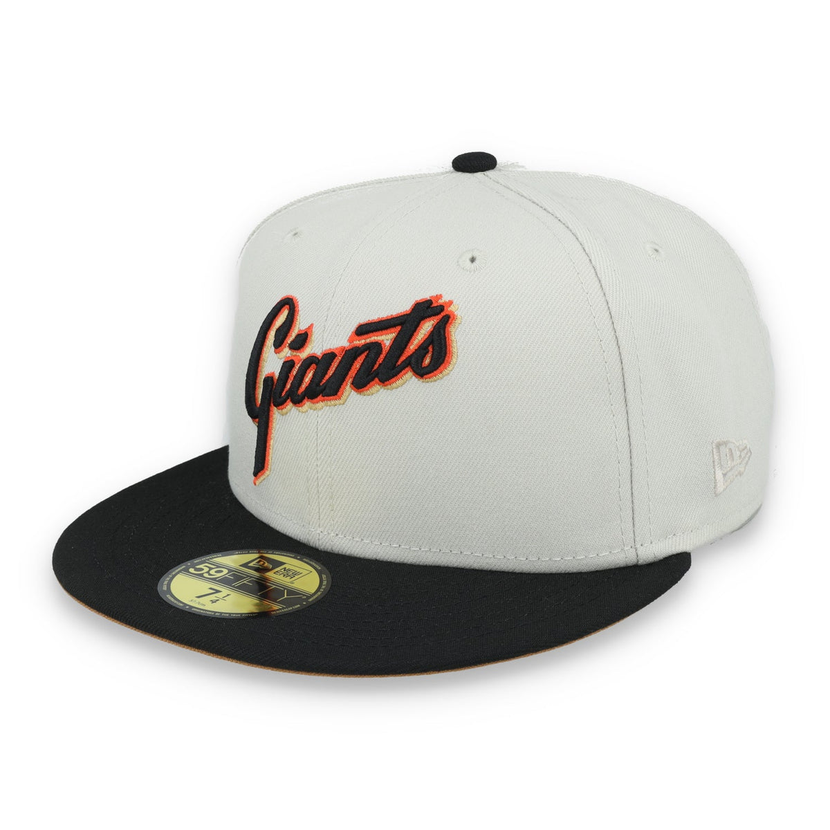 New Era San Francisco Giants 50th Anniversary Side Patch 59IFTY Fitted hat- Chrome product image 3, provided for visual