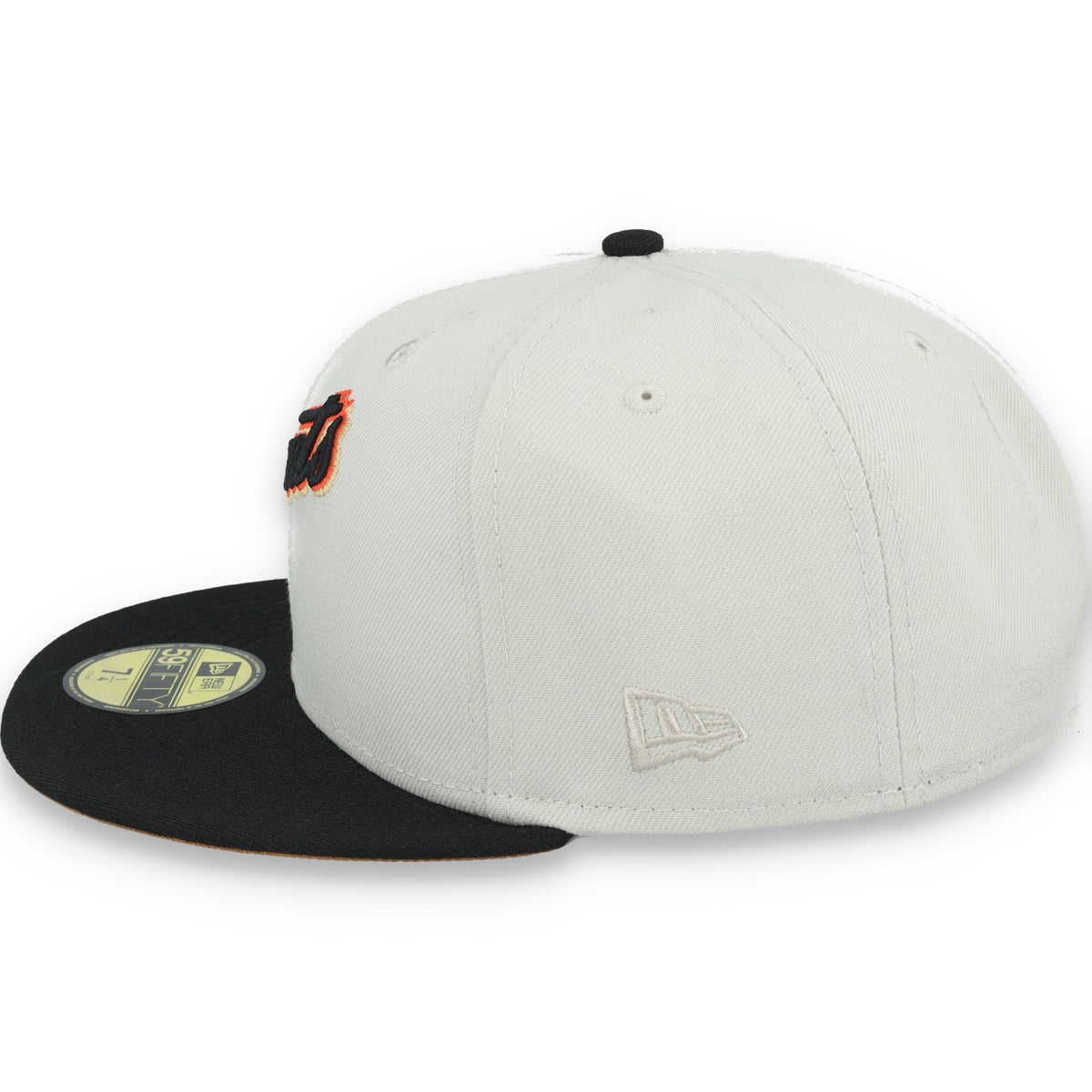 New Era San Francisco Giants 50th Anniversary Side Patch 59IFTY Fitted hat- Chrome product image 4, provided for visual