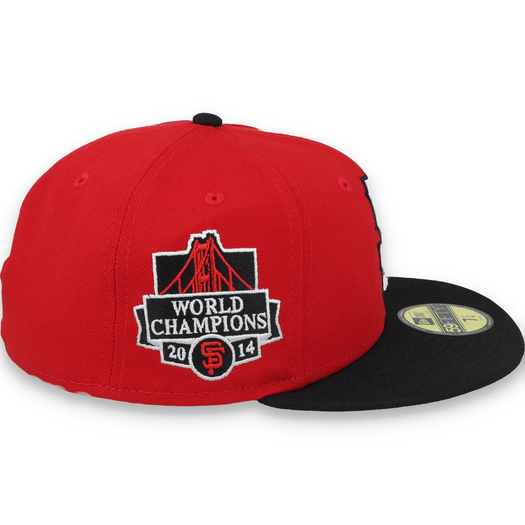 New Era San Francisco Giants 2014 World Series Side Patch 59IFTY Fitted Hat-Red/Black product image 5, provided for visual