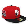 New Era San Francisco Giants 2014 World Series Side Patch 59IFTY Fitted Hat-Red/Black product image 1, provided for visual