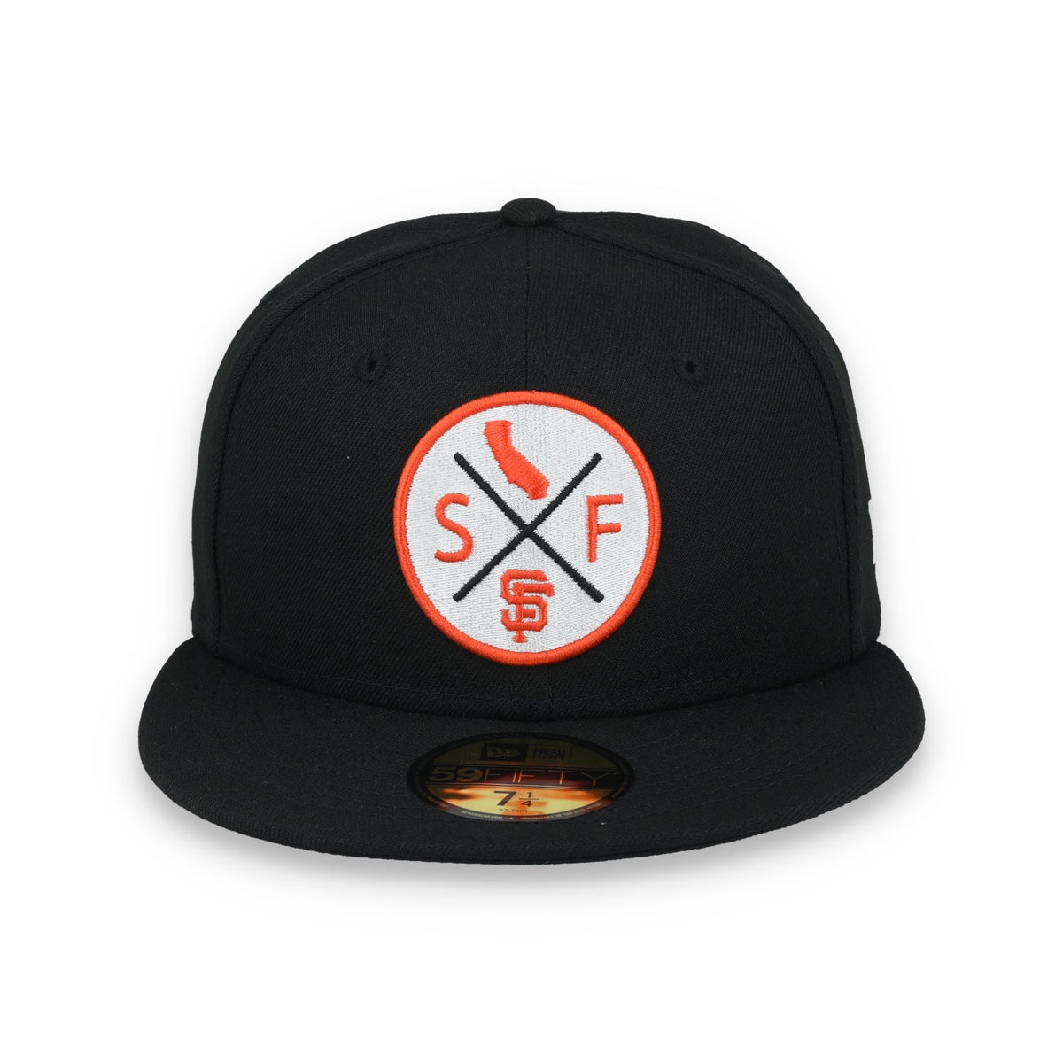 New Era San Francisco Giants 4X Logo 59IFTY Fitted Hat-Black product image 2, provided for visual reference and product