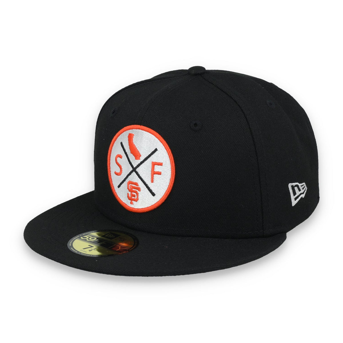 New Era San Francisco Giants 4X Logo 59IFTY Fitted Hat-Black product image 3, provided for visual reference and product