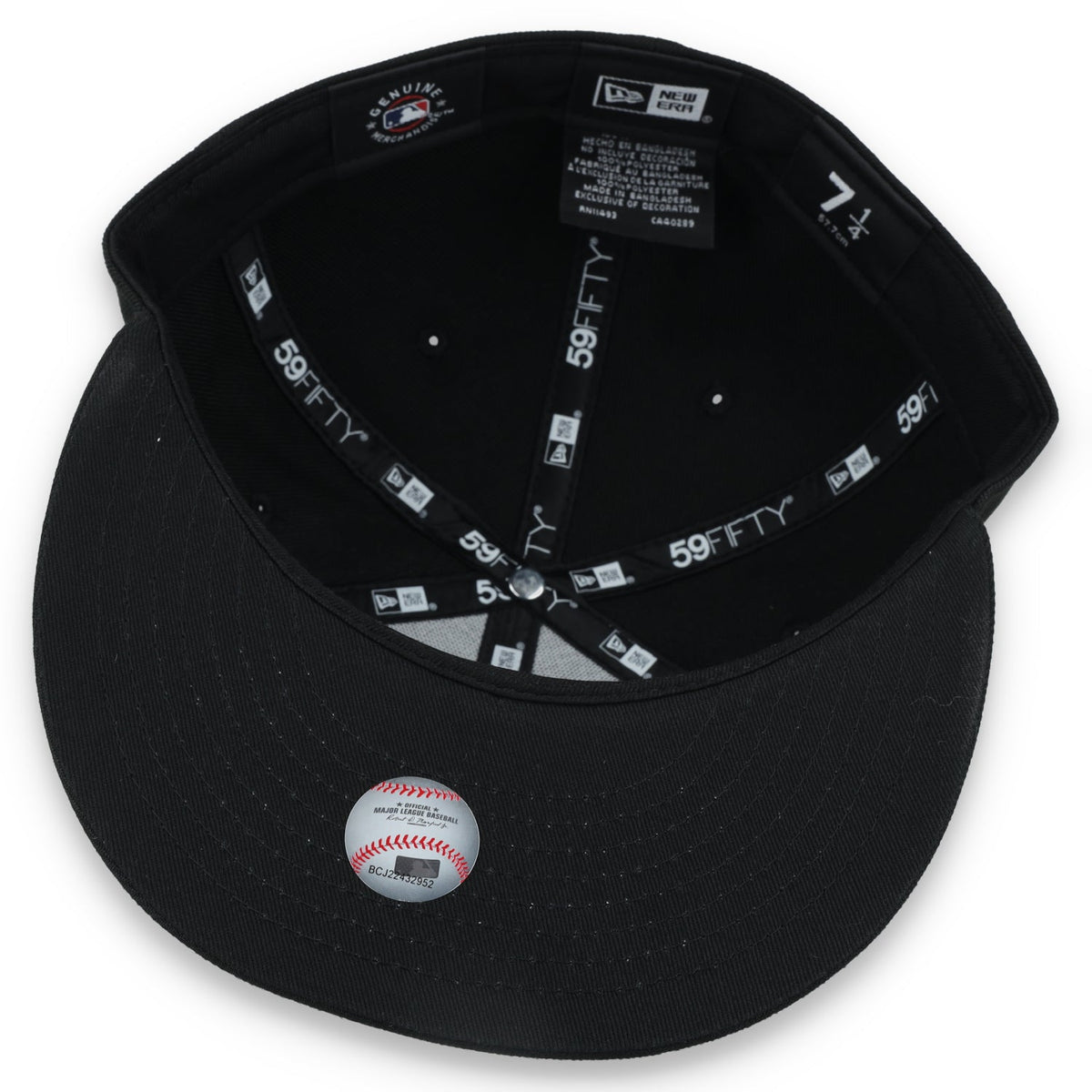 New Era San Francisco Giants 4X Logo 59IFTY Fitted Hat-Black product image 7, provided for visual reference and product