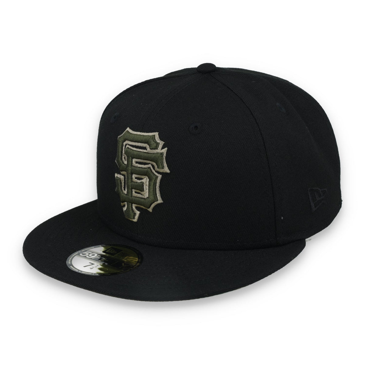 New Era San Francisco Giants Side Script 59FIFTY FITTED HAT-BLK WOOD product image 3, provided for visual reference and