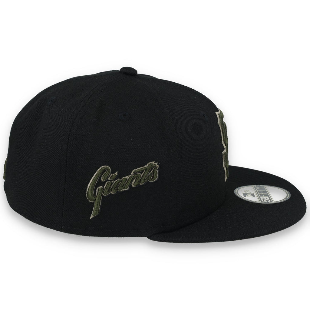 New Era San Francisco Giants Side Script 59FIFTY FITTED HAT-BLK WOOD product image 6, provided for visual reference and