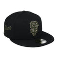 New Era San Francisco Giants Side Script 59FIFTY FITTED HAT-BLK WOOD product image 1, provided for visual reference and