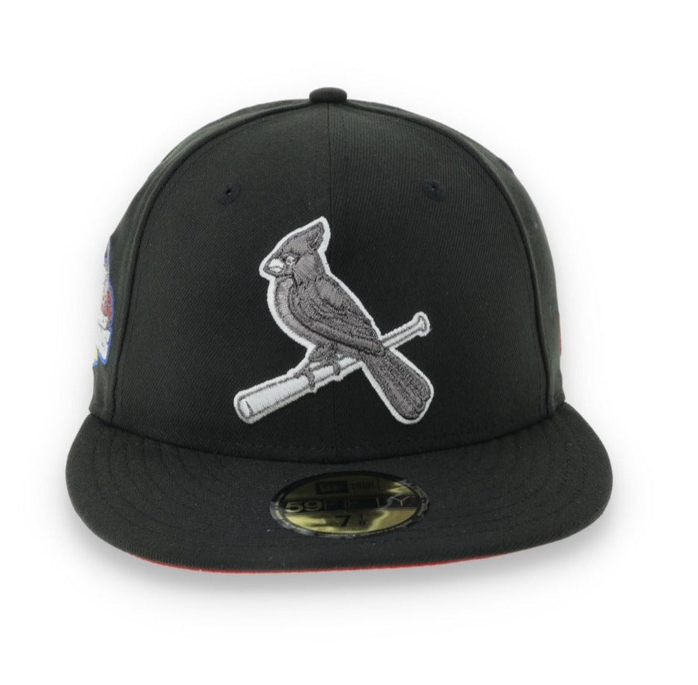 New Era St. Louis Cardinals 2006 World Series Side Patch 59FIFTY Fitted Hat-Metallic Grey/Black product image 2, provided