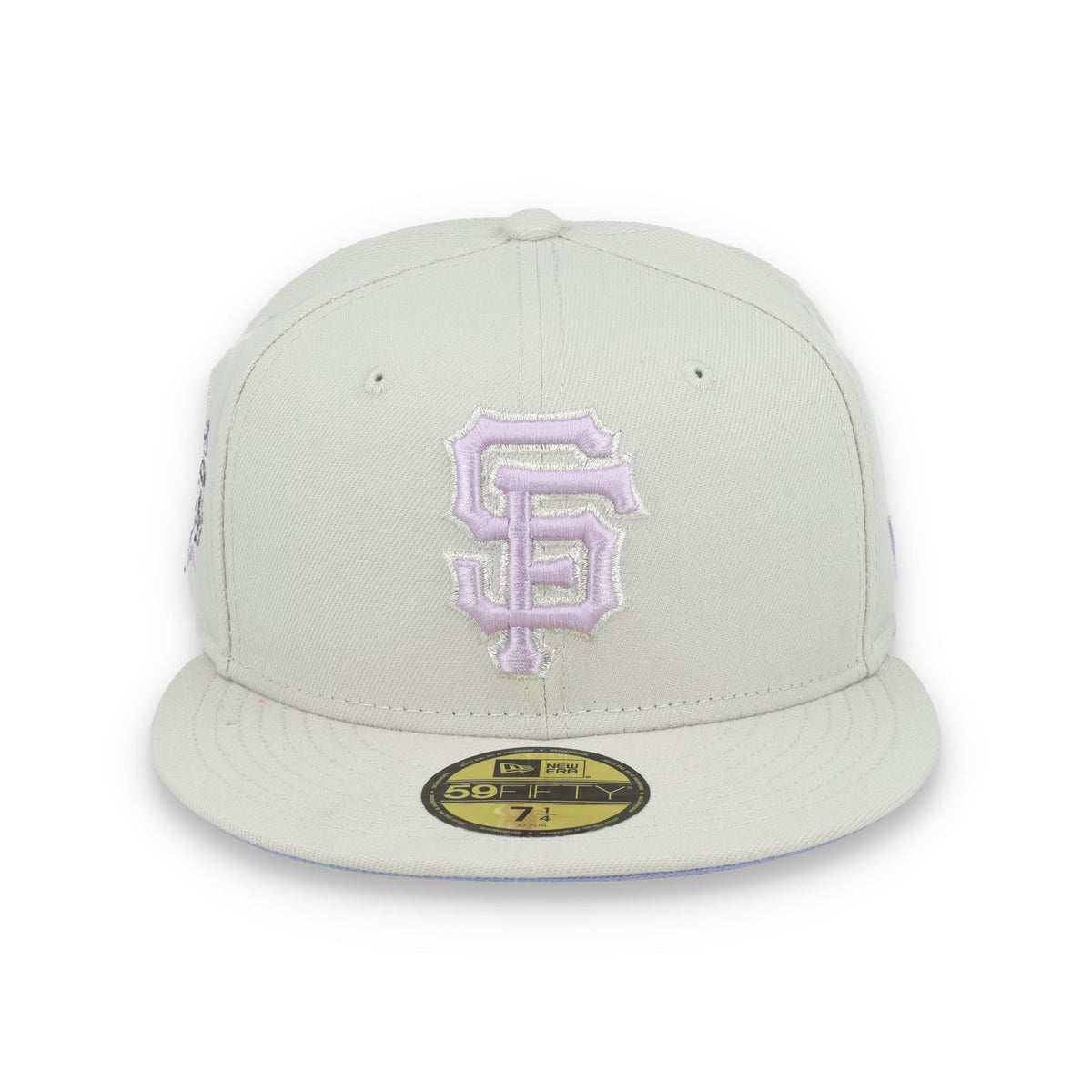 New Era San Francisco Giants Floral Side Patch 59FIFTY Fitted Hat-Stone/Lavender product image 2, provided for visual