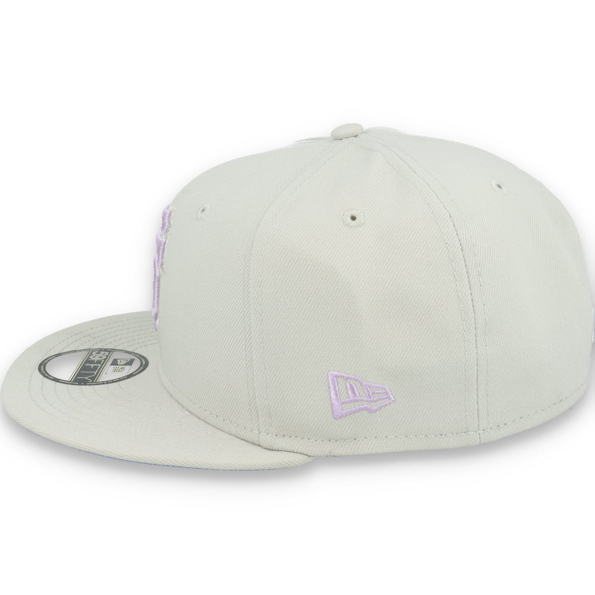 New Era San Francisco Giants Floral Side Patch 59FIFTY Fitted Hat-Stone/Lavender product image 4, provided for visual