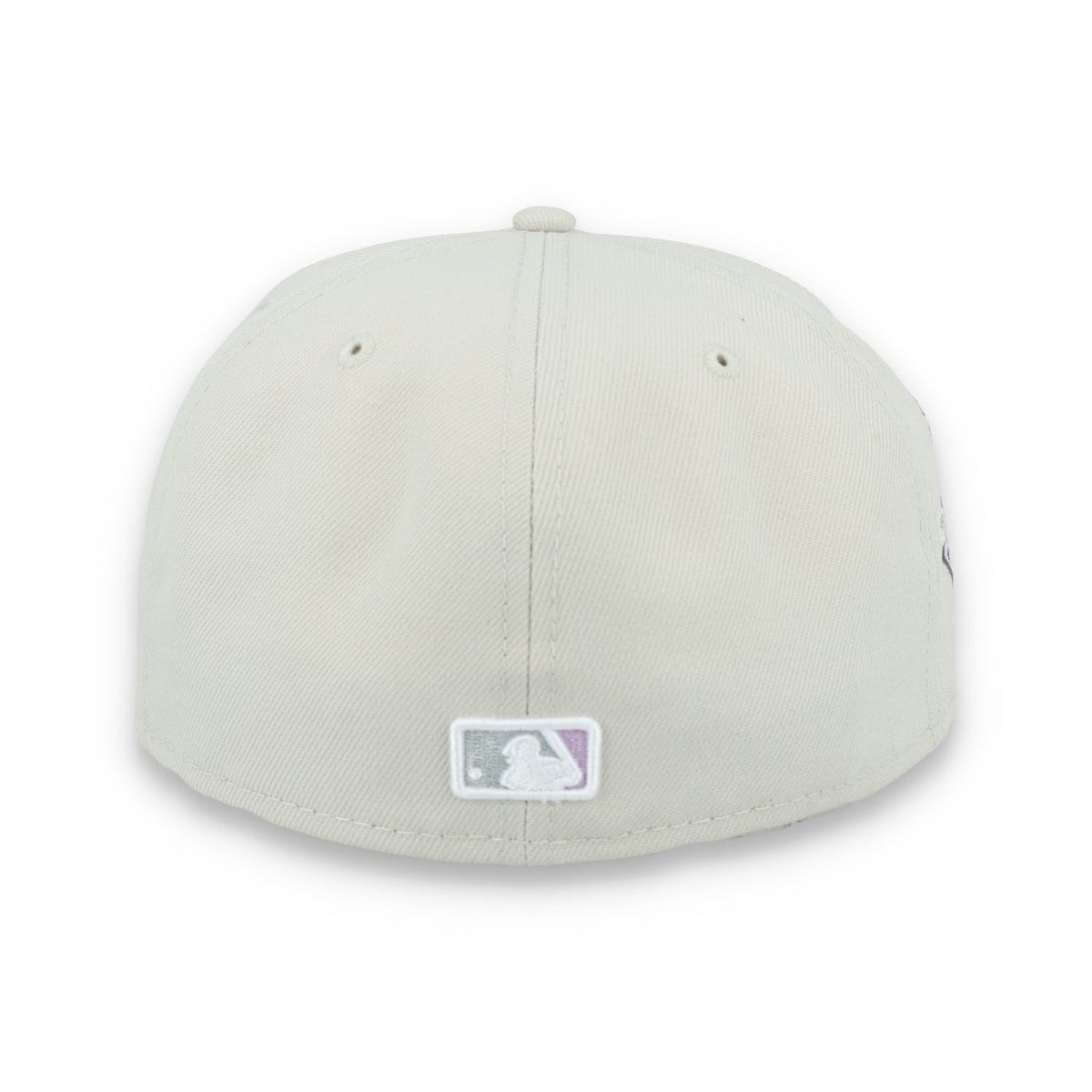 New Era Los New York Yankees Floral Side Patch 59FIFTY Fitted Hat-Stone/Lavender product image 6, provided for visual