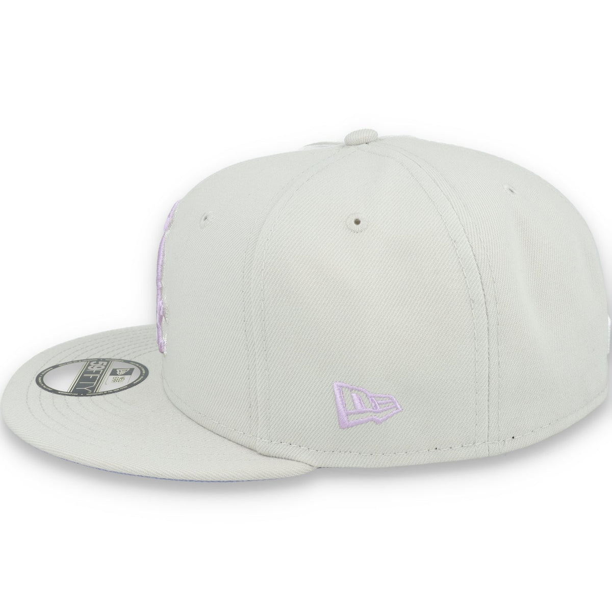 New Era Chicago White Sox Floral Side Patch 59FIFTY Fitted Hat-Stone/Lavender product image 4, provided for visual reference