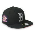New Era Boston Red Sox 2003 World Series Side Patch 59FIFTY Fitted Hat-Metallic Grey/Black product image 1, provided for