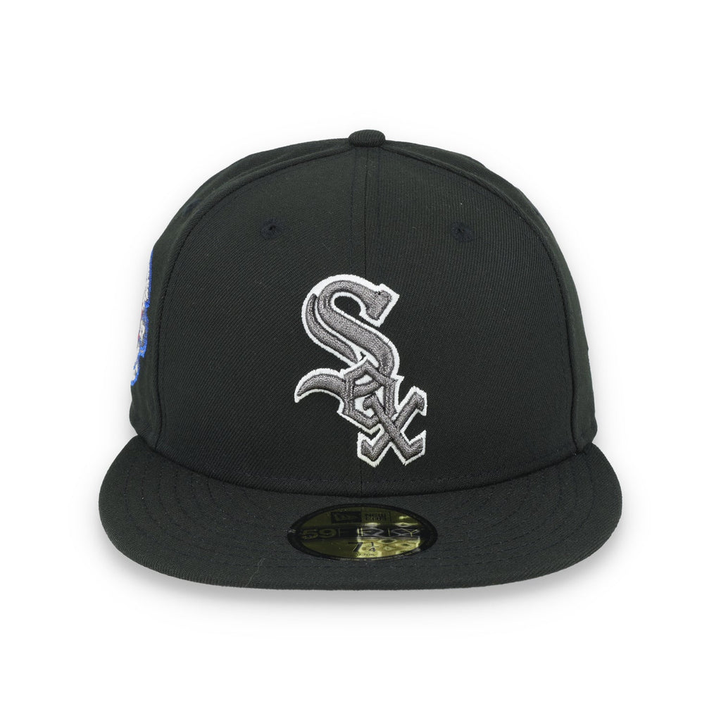 New Era Chicago White Sox 1917 World Series Side Patch 59FIFTY Fitted Hat-Metallic Grey/Black product image 2, provided for