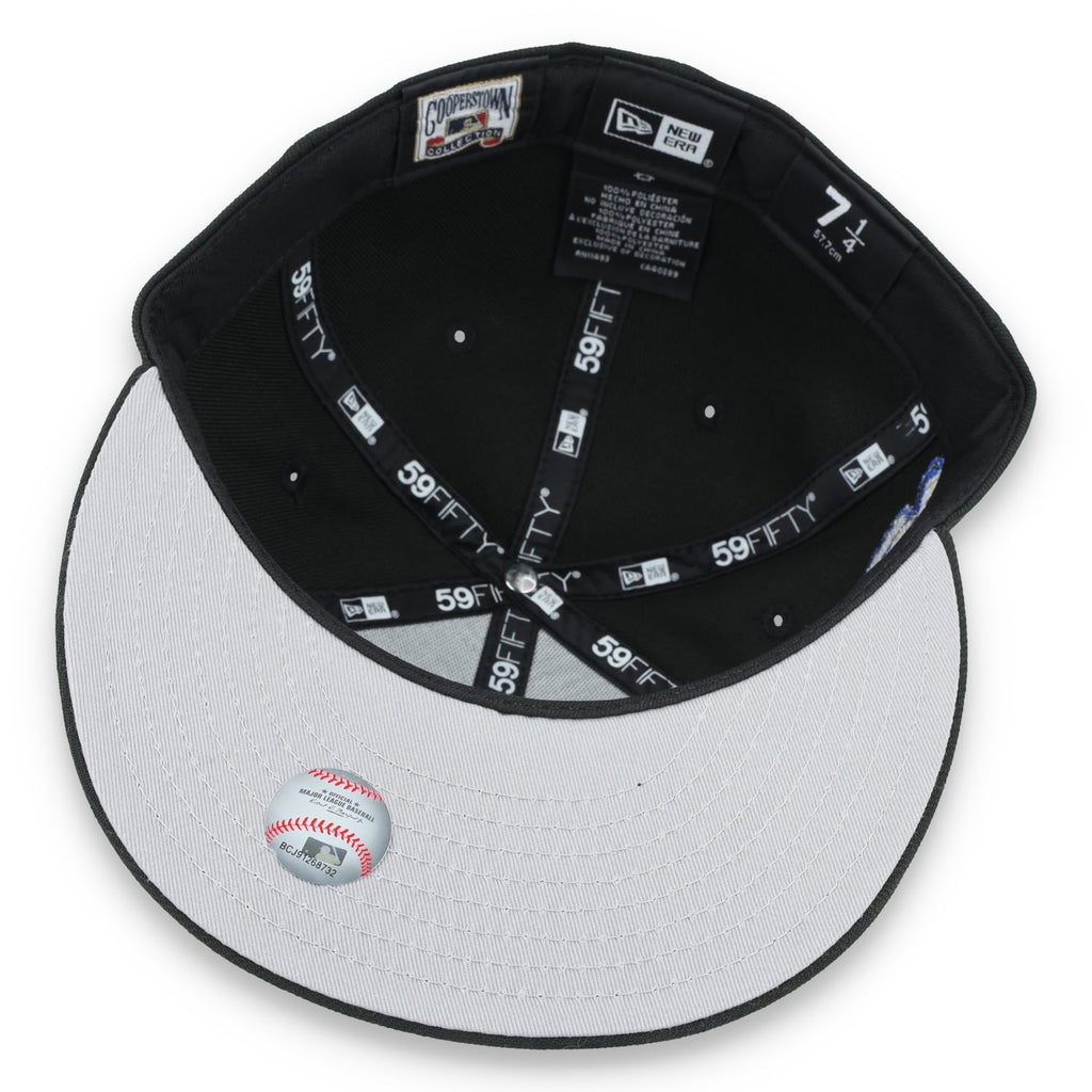 New Era Chicago White Sox 1917 World Series Side Patch 59FIFTY Fitted Hat-Metallic Grey/Black product image 7, provided for