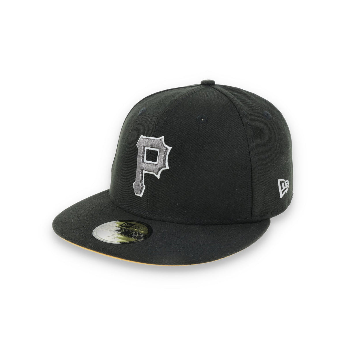 New Era Pittsburgh Pirates 76th World Series Side Patch 59FIFTY Fitted Hat-Metallic Grey/Black product image 3, provided for