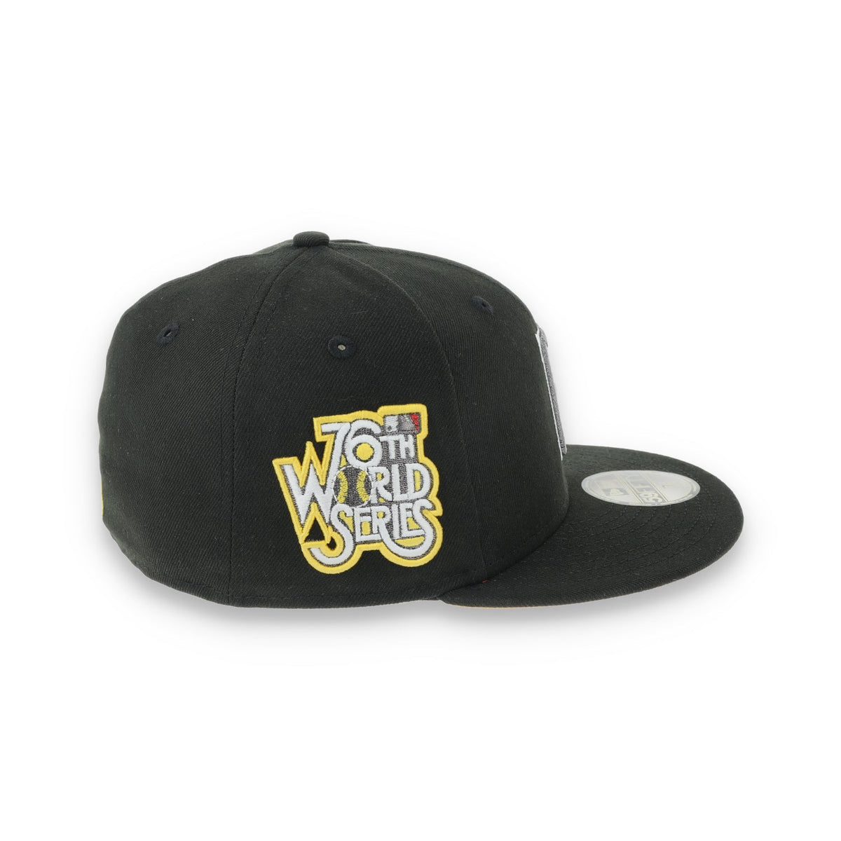 New Era Pittsburgh Pirates 76th World Series Side Patch 59FIFTY Fitted Hat-Metallic Grey/Black product image 7, provided for