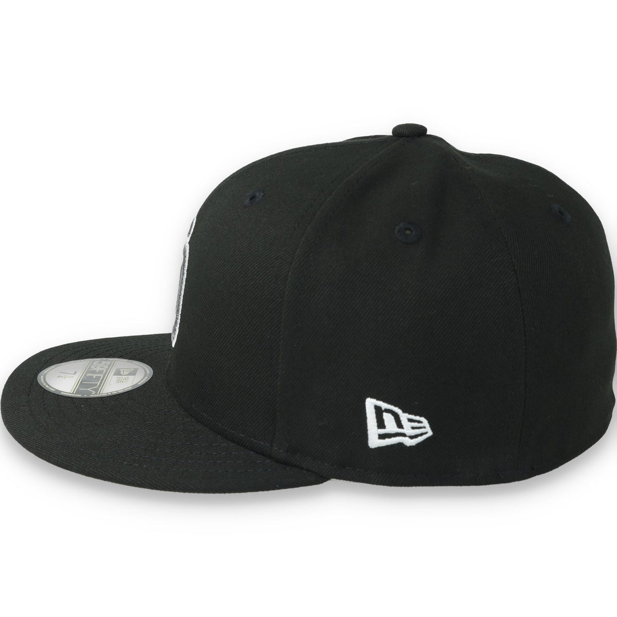 New Era San Diego Padres 25th Anniversary Side Patch 59FIFTY Fitted Hat-Metallic Grey/Black product image 4, provided for