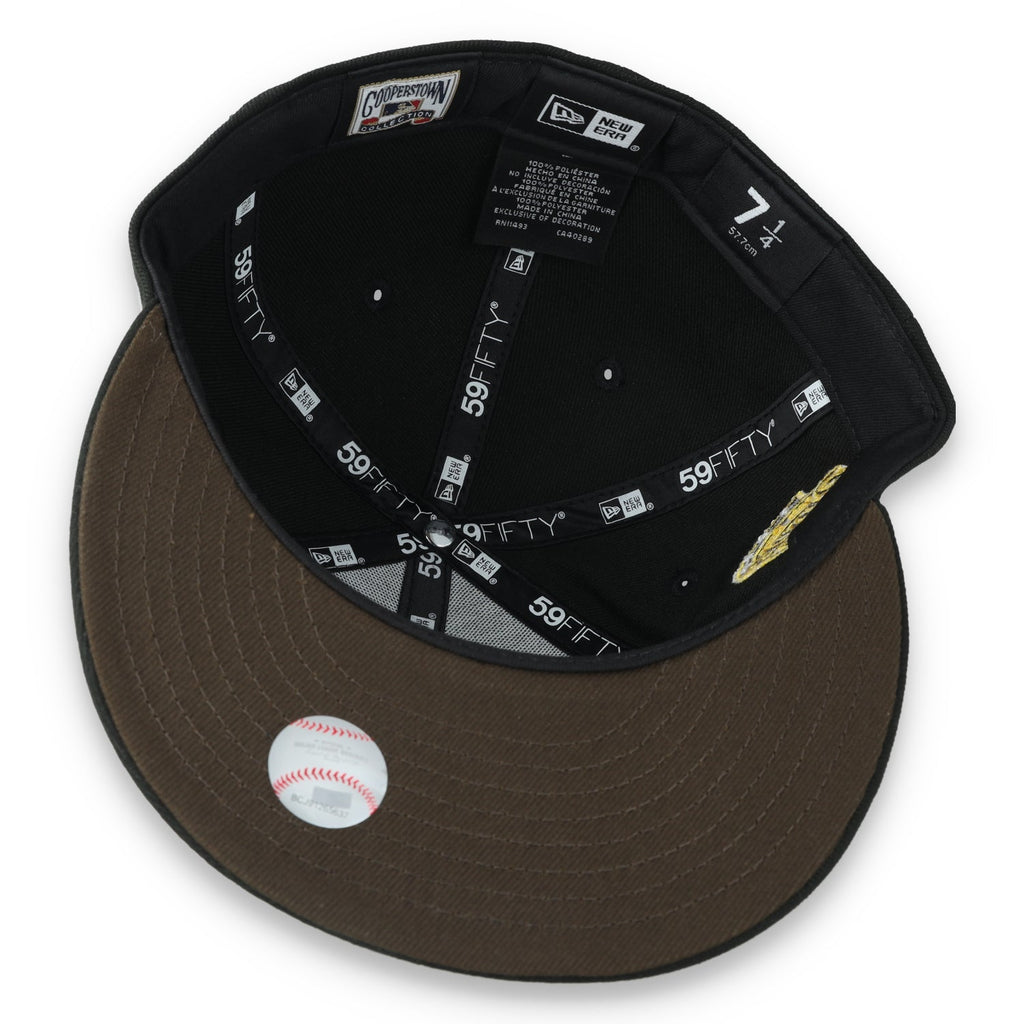 New Era San Diego Padres 25th Anniversary Side Patch 59FIFTY Fitted Hat-Metallic Grey/Black product image 7, provided for