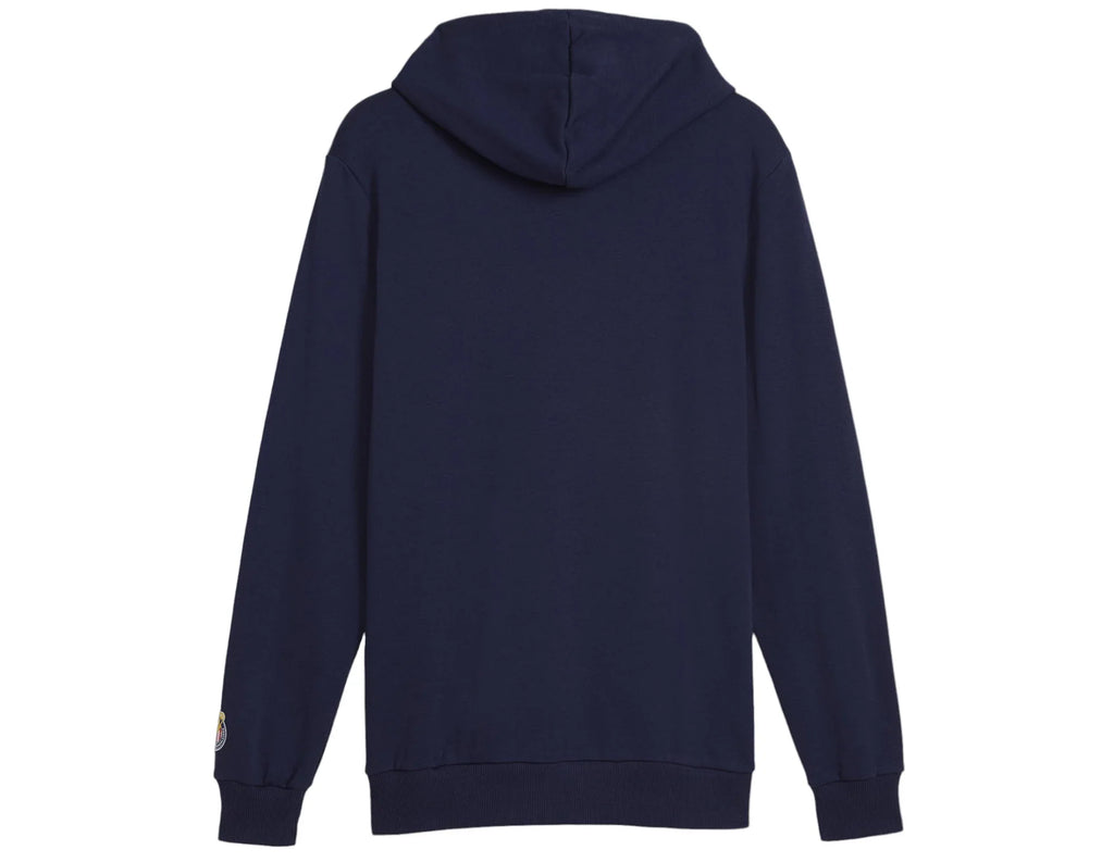 PUMA Men Chivas Guadalajara Culture Pullover Hoodie 2024 - Navy product image 2, provided for visual reference and product