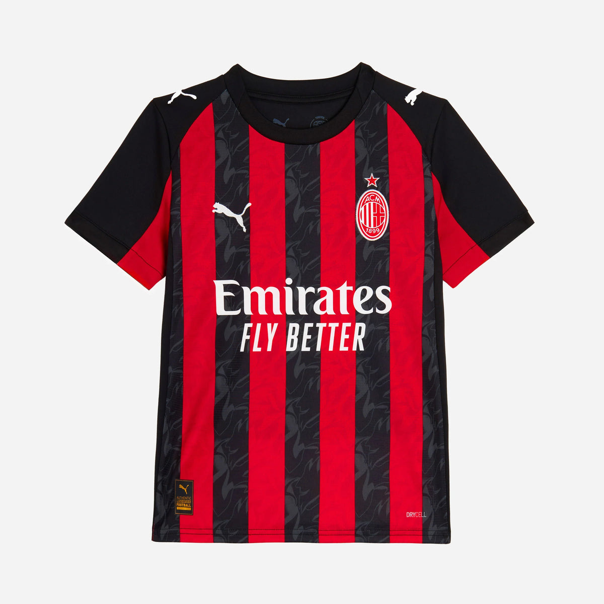 Puma Youth AC Milan home stadium jersey 25/26 product image 1, provided for visual reference and product detail review